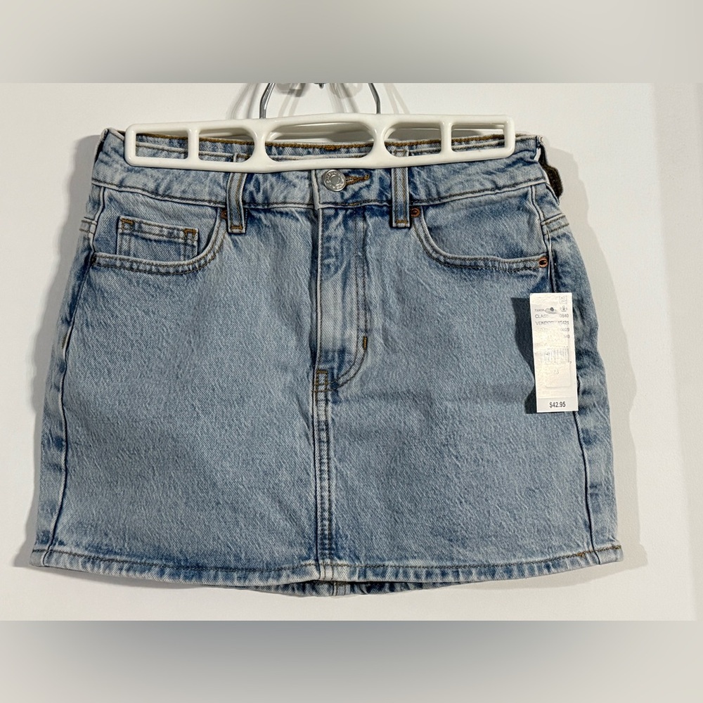 PacSun Light Blue Denim Mini Skirt